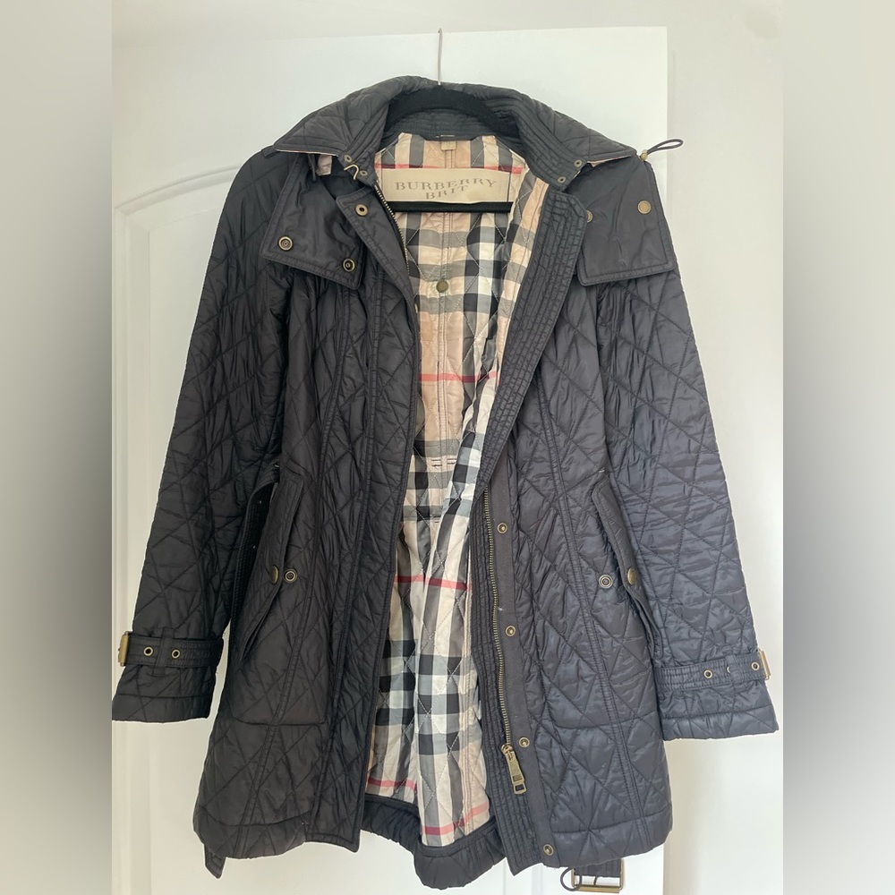 Burberry Brit Black Quilted Coat